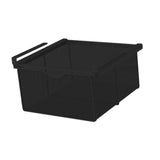 Maxbell Hanging Pullout Drawer Basket Rack Closet Holder for Pantry Cupboard Bedroom Black