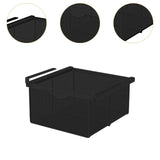 Maxbell Hanging Pullout Drawer Basket Rack Closet Holder for Pantry Cupboard Bedroom Black