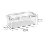 Maxbell Food Storage Container Reusable Fruit Lunch Box for Home Kitchen Adults 3.8L White