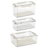 Maxbell Food Storage Container Reusable Fruit Lunch Box for Home Kitchen Adults 3.8L White