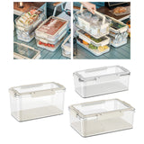 Maxbell Food Storage Container Reusable Fruit Lunch Box for Home Kitchen Adults 3.8L White