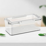 Maxbell Food Storage Container Reusable Fruit Lunch Box for Home Kitchen Adults 3.8L White
