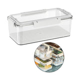 Maxbell Food Storage Container Reusable Fruit Lunch Box for Home Kitchen Adults 3.8L White