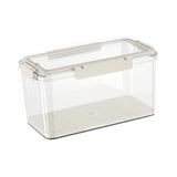 Maxbell Food Storage Container Reusable Fruit Lunch Box for Home Kitchen Adults 5.8L Milky White
