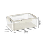 Maxbell Food Storage Container Reusable Fruit Lunch Box for Home Kitchen Adults 5L Milky White