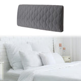 Maxbell Bed Headboard Slipcover Removable Decor Protector for Dorm Room Bedroom Home Deep Grey