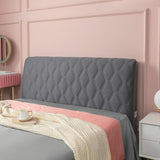Maxbell Bed Headboard Slipcover Removable Decor Protector for Dorm Room Bedroom Home Deep Grey