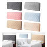 Maxbell Bed Headboard Slipcover Removable Decor Protector for Dorm Room Bedroom Home Deep Grey