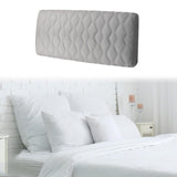 Maxbell Bed Headboard Slipcover Removable Decor Protector for Dorm Room Bedroom Home Light Grey