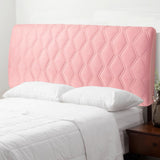 Maxbell Bed Headboard Slipcover Removable Decor Protector for Dorm Room Bedroom Home Pink