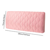 Maxbell Bed Headboard Slipcover Removable Decor Protector for Dorm Room Bedroom Home Pink