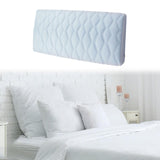 Maxbell Bed Headboard Slipcover Removable Decor Protector for Dorm Room Bedroom Home Blue