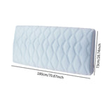 Maxbell Bed Headboard Slipcover Removable Decor Protector for Dorm Room Bedroom Home Blue