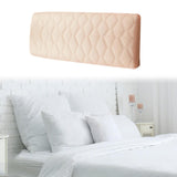 Maxbell Bed Headboard Slipcover Removable Decor Protector for Dorm Room Bedroom Home Beige