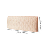Maxbell Bed Headboard Slipcover Removable Decor Protector for Dorm Room Bedroom Home Beige