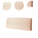 Maxbell Bed Headboard Slipcover Removable Decor Protector for Dorm Room Bedroom Home Beige
