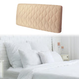 Maxbell Bed Headboard Slipcover Removable Decor Protector for Dorm Room Bedroom Home Deep Beige