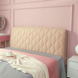 Maxbell Bed Headboard Slipcover Removable Decor Protector for Dorm Room Bedroom Home Deep Beige