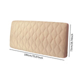 Maxbell Bed Headboard Slipcover Removable Decor Protector for Dorm Room Bedroom Home Deep Beige
