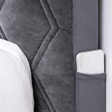 Maxbell Bed Headboard Slipcover Removable Decor Protector for Dorm Room Bedroom Home Deep Beige