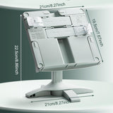 Maxbell Book Stand Bookshelf Hands Free Books Holder for Kitchen Sheet Music Textbook Green