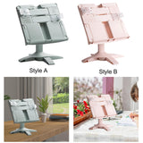 Maxbell Book Stand Bookshelf Hands Free Books Holder for Kitchen Sheet Music Textbook Green