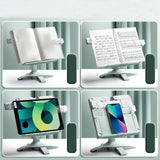 Maxbell Book Stand Bookshelf Hands Free Books Holder for Kitchen Sheet Music Textbook Green