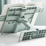 Maxbell Book Stand Bookshelf Hands Free Books Holder for Kitchen Sheet Music Textbook Green