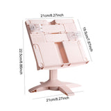Maxbell Book Stand Bookshelf Hands Free Books Holder for Kitchen Sheet Music Textbook Pink