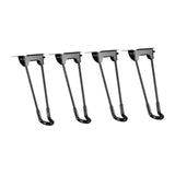 Maxbell 4Pcs Folded Hairpin Table Legs Parts for Camping Table Dorm Room Living Room Height 25cm