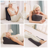 Maxbell Knee Pillow Lightweight Leisure Knee Support Cushion for Home Office Reading Dark Grey