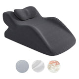 Maxbell Knee Pillow Lightweight Leisure Knee Support Cushion for Home Office Reading Dark Grey