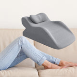 Maxbell Knee Pillow Lightweight Leisure Knee Support Cushion for Home Office Reading Light Grey