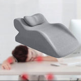 Maxbell Knee Pillow Lightweight Leisure Knee Support Cushion for Home Office Reading Light Grey