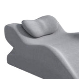 Maxbell Knee Pillow Lightweight Leisure Knee Support Cushion for Home Office Reading Light Grey