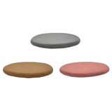 Maxbell Round Seat Pad with Zipper Floor Pouf Mat for Tea Ceremony Bedroom Household Gray