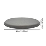 Maxbell Round Seat Pad with Zipper Floor Pouf Mat for Tea Ceremony Bedroom Household Gray