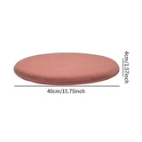 Maxbell Round Seat Pad with Zipper Floor Pouf Mat for Tea Ceremony Bedroom Household Pink
