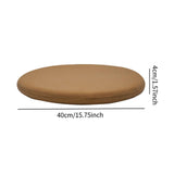 Maxbell Round Seat Pad with Zipper Floor Pouf Mat for Tea Ceremony Bedroom Household Brown