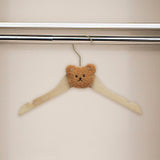 Maxbell Children's Clothes Hanger Small Non Slip Clothing Hanger for Girls Boys Kids Coffee Color Bear