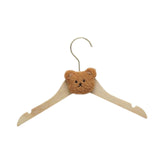 Maxbell Children's Clothes Hanger Small Non Slip Clothing Hanger for Girls Boys Kids Coffee Color Bear