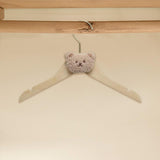 Maxbell Children's Clothes Hanger Small Non Slip Clothing Hanger for Girls Boys Kids Khaki Bear