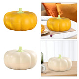 Maxbell Divided Serving Tray Pumpkin Snack Holder Serving Bowl for Dried Fruits Nuts Orange