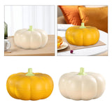 Maxbell Divided Serving Tray Pumpkin Snack Holder Serving Bowl for Dried Fruits Nuts Orange