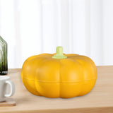 Maxbell Divided Serving Tray Pumpkin Snack Holder Serving Bowl for Dried Fruits Nuts Orange