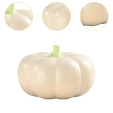 Maxbell Divided Serving Tray Pumpkin Snack Holder Serving Bowl for Dried Fruits Nuts Beige