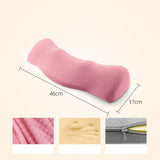 Maxbell Cervical Pillow for All Sleeping Positions Neck Pillow for Home Dad Sleepers Light Pink 46cmx17cm