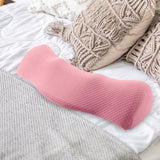 Maxbell Cervical Pillow for All Sleeping Positions Neck Pillow for Home Dad Sleepers Light Pink 46cmx17cm