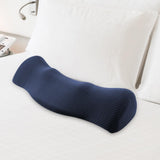 Maxbell Cervical Pillow for All Sleeping Positions Neck Pillow for Home Dad Sleepers Dark Blue 46cmx17cm