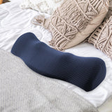 Maxbell Cervical Pillow for All Sleeping Positions Neck Pillow for Home Dad Sleepers Dark Blue 46cmx17cm